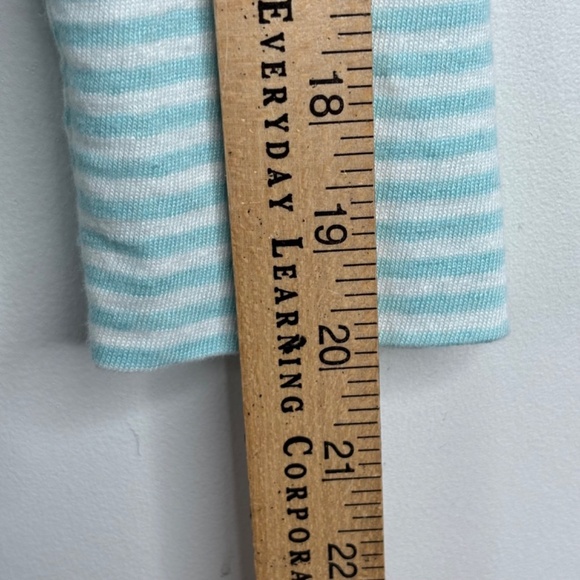 J McLaughlin Brynn Linen Shirt M Stripe Button Long Sleeve Preppy Coastal Beach - Picture 11 of 12